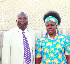 Pastor Patrick Locaa and Almarina Akwero